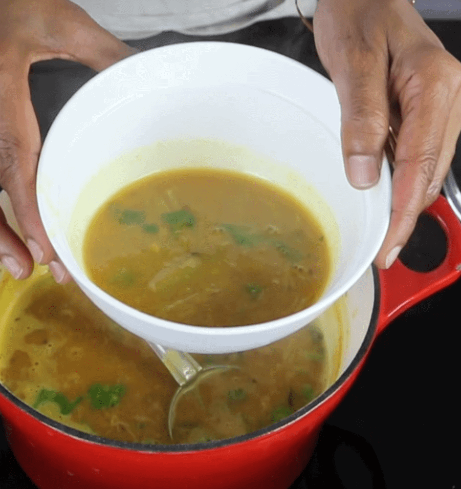 Rhubarb Lentil Soup-Sambar