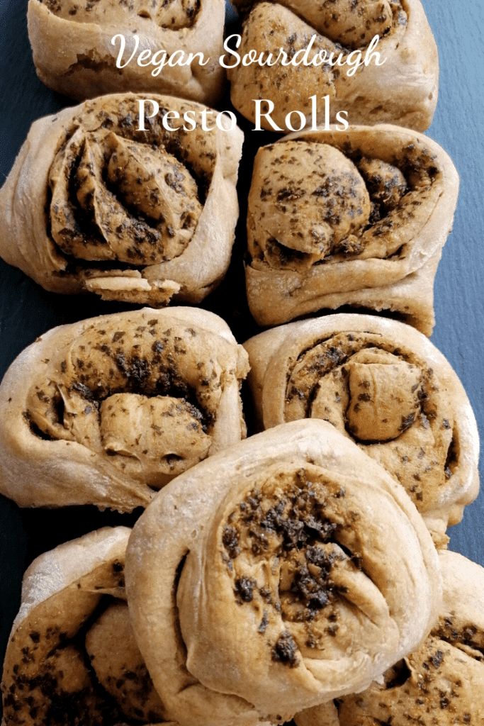 Vegan Sourdough Pesto Rolls
