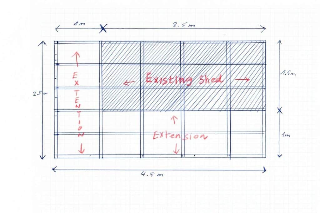 How to build a shed roof extension 