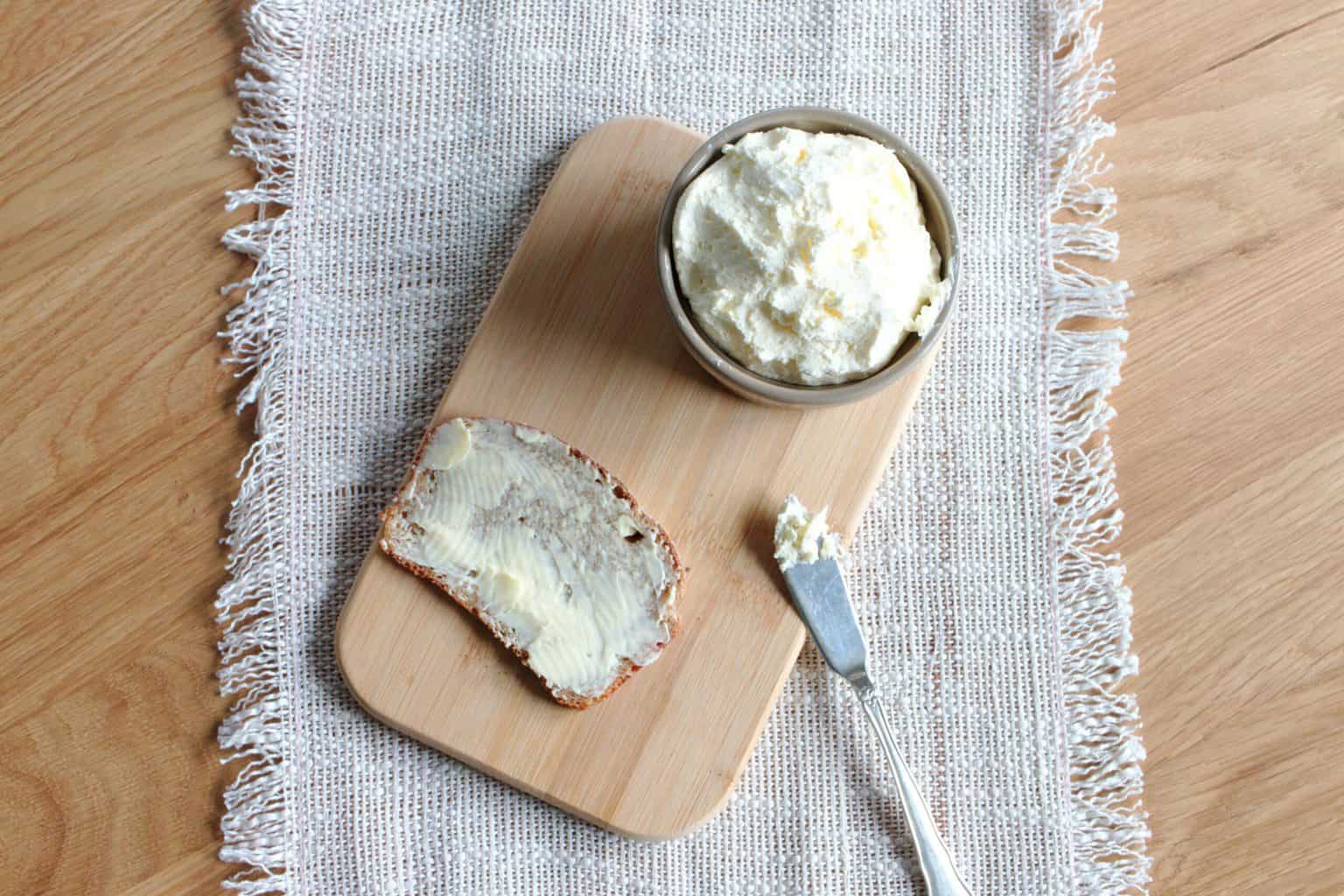 Raw milk butter