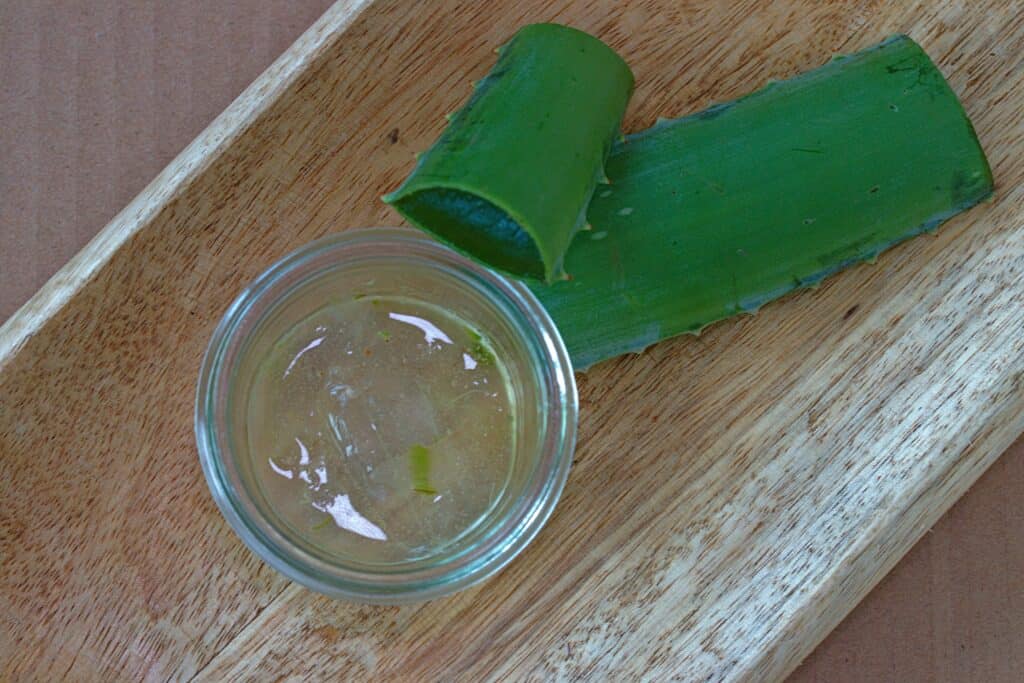 Homemade aloe vera cream