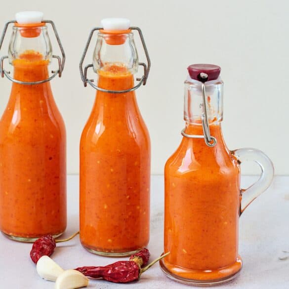Homemade fermented hot sauce