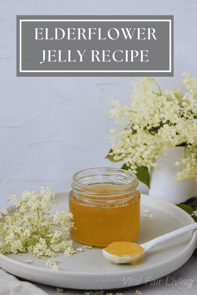 Elderflower Jelly Recipe Pin